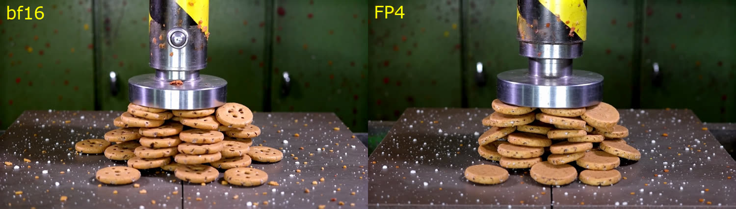 The same frame index from each run, side by side
